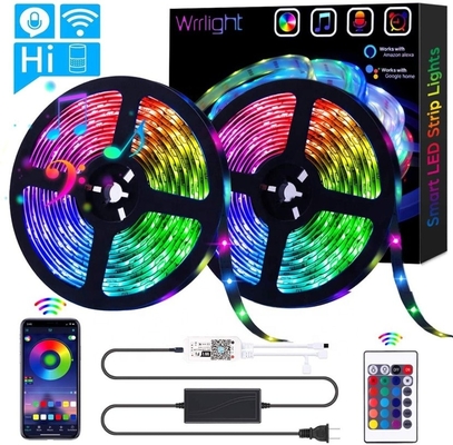 80 CRI 5m 10m 20m Wifi Smart Led Strip Light avec télécommande RGB