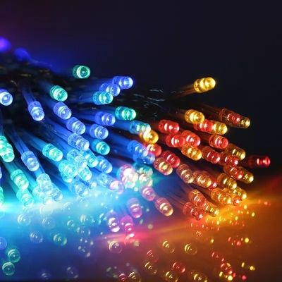 200LED RGB ampoules solaires de jardin étanche à l'eau éclairage de chaîne de Noël pour l'extérieur