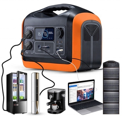 Soutien à la recharge rapide 1200w centrale électrique portable à batterie avec panneau solaire pour l'extérieur