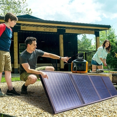 Soutien à la recharge rapide 1200w centrale électrique portable à batterie avec panneau solaire pour l'extérieur