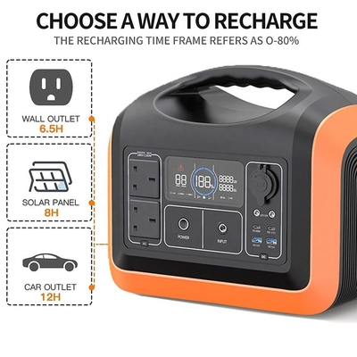 Soutien à la recharge rapide 1200w centrale électrique portable à batterie avec panneau solaire pour l'extérieur