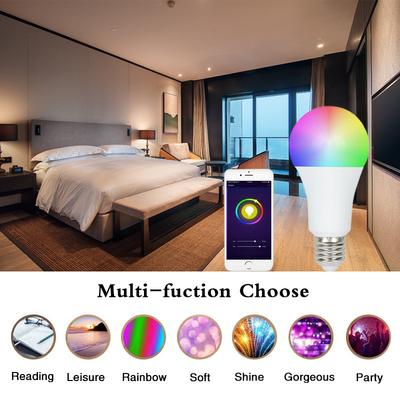 2835SMD LED Chip Wi-Fi ampoule LED RGB avec commande Tuya App et fonctionnalité de gradation