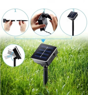 200LED RGB ampoules solaires de jardin étanche à l'eau éclairage de chaîne de Noël pour l'extérieur