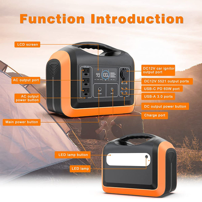 Centrale solaire portable 600W 595,2Wh pour le plein air Camping Voyage Chasse