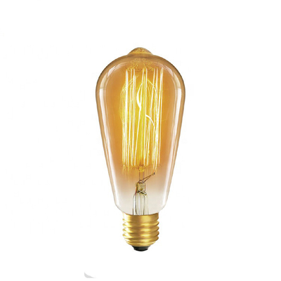 Longue durée de vie 6W ampoule à filaments LED atténuée en ambre lumière jaune chaude pour base E26
