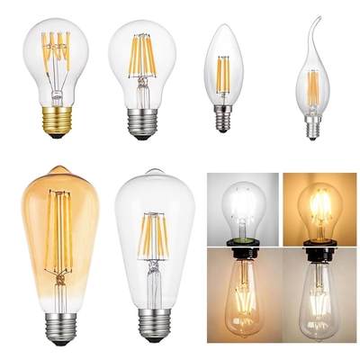 Bulbe Edison à haute luminosité 12V 8W E27 A60 pour les besoins d'éclairage professionnel et décoratif