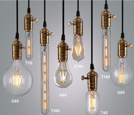 3000-6000K E27 Edison ampoule à incandescence à LED Lampe à incandescence à incandescence 220v A60 Edison ampoule à incandescence à LED